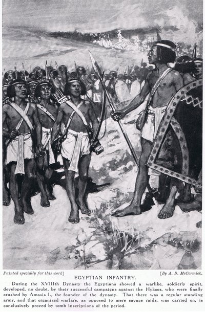 Egyptian infantry, c.1920 by Arthur David McCormick